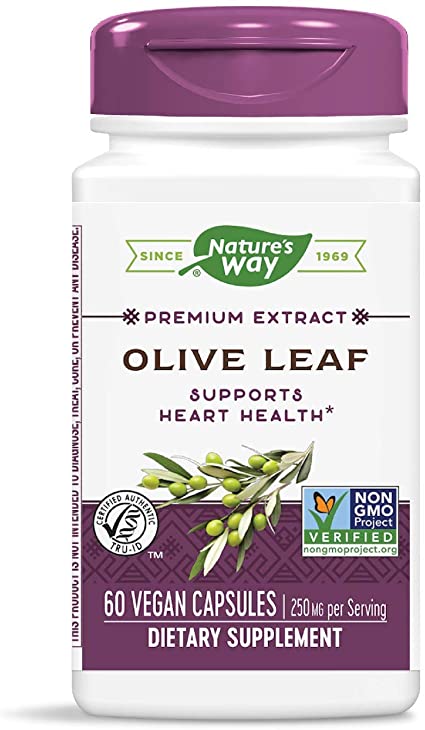Natures Way Olive Leaf Standardized 60 Capsules